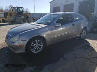2003 Mercedes-Benz C 230 Kompressor with VIN WDBRN40J93A457704, listed as a Copart auction lot 81744394 with 158,288 mi miles and Salvage title. Bid and sale history available at DreamBid. Image 1.