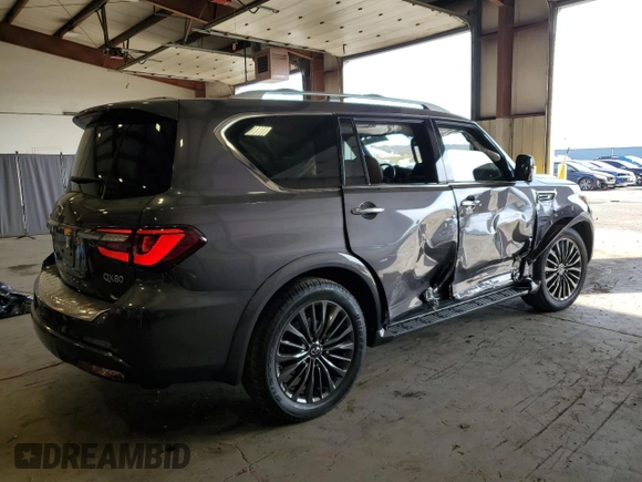2024 Infiniti QX80 SENSORY with VIN JN8AZ2BC3R9500177, listed as a Copart auction lot 78130404 with 18,016 mi miles and Salvage Title. Bid and sale history available at carsss.com. Image 3.