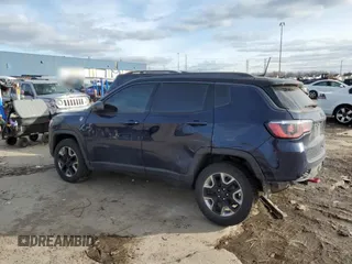 2018 Jeep Compass Trailhawk with VIN 3C4NJDDB4JT373701, listed as a Copart auction lot 87695675 with 90,005 mi miles and Clean Title. Bid and sale history available at carsss.com. Image 2.