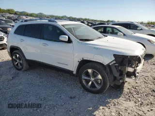 2019 Jeep Cherokee Limited with VIN 1C4PJMDX4KD356442, listed as a Copart auction lot 53324425 with 44,370 mi miles and Salvage Title. Bid and sale history available at carsss.com. Image 4.