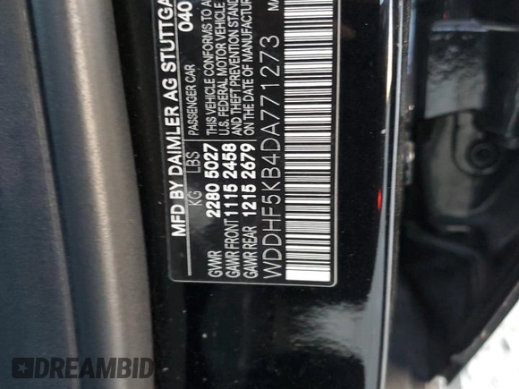 2013 Mercedes-Benz E 350 Luxury with VIN WDDHF5KB4DA771273, listed as a Copart auction lot 74817144 with 150,882 mi miles and Salvage title. Bid and sale history available at DreamBid. Image 12.