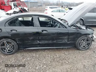 2025 Mercedes-Benz C 300 with VIN W1KAF4HB7SR244183, listed as a IAAI auction lot 41663163 with 1,291 mi miles and . Bid and sale history available at DreamBid. Image 6.
