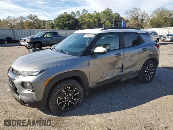 2023 Chevrolet TrailBlazer ACTIV with VIN KL79MVSL5PB040280, listed as a Copart auction lot 76672303 with 18,642 mi miles. Bid and sale history available at carsss.com. Image 1.
