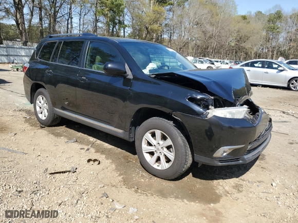 2013 Toyota Highlander with VIN 5TDZK3EH3DS115700, listed as a Copart auction lot 50518195 with 104,040 mi miles and Salvage Title. Bid and sale history available at carsss.com. Image 4.