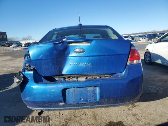 2011 Ford Focus S with VIN 1FAHP3EN7BW175842, listed as a Copart auction lot 88796395 with Not Provided miles and Salvage Title. Bid and sale history available at carsss.com. Image 6.