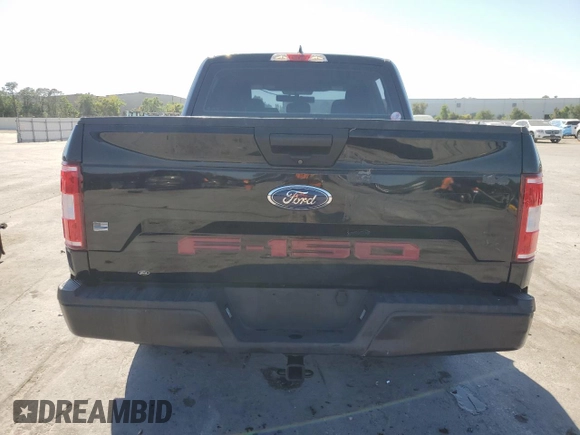 2018 Ford F-150 XL with VIN 1FTEW1EBXJFD71394, listed as a Copart auction lot 52384775 with 185,267 mi miles and Salvage Title. Bid and sale history available at carsss.com. Image 6.