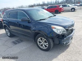 2017 Chevrolet Equinox LS with VIN 2GNFLEEK6H6208063, listed as a IAAI auction lot 41879944 with 155,263 mi miles. Bid and sale history available at carsss.com. Image 1.