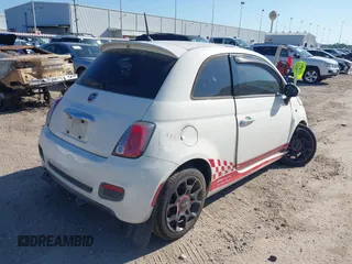 2015 FIAT 500 Sport with VIN 3C3CFFBR3FT696265, listed as a IAAI auction lot 40417640 with 118,412 mi miles and . Bid and sale history available at DreamBid. Image 4.