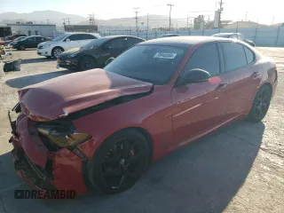 2020 Alfa Romeo Giulia with VIN ZARFAMAN3L7637684, listed as a Copart auction lot 78940304 with 54,637 mi miles and Salvage title. Bid and sale history available at DreamBid. Image 1.