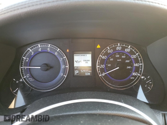 2016 Infiniti QX50 with VIN JN1BJ0RP7GM232896, listed as a Copart auction lot 72057804 with 52,937 mi miles and Salvage Title. Bid and sale history available at carsss.com. Image 9.