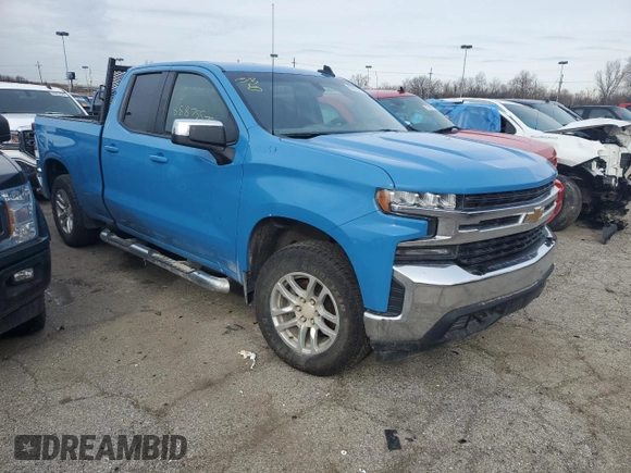 2021 Chevrolet Silverado 1500 LT with VIN 1GCRYDED2MZ159610, listed as a Copart auction lot 88875575 with 96,643 mi miles and Salvage Title. Bid and sale history available at DreamBid. Image 4.