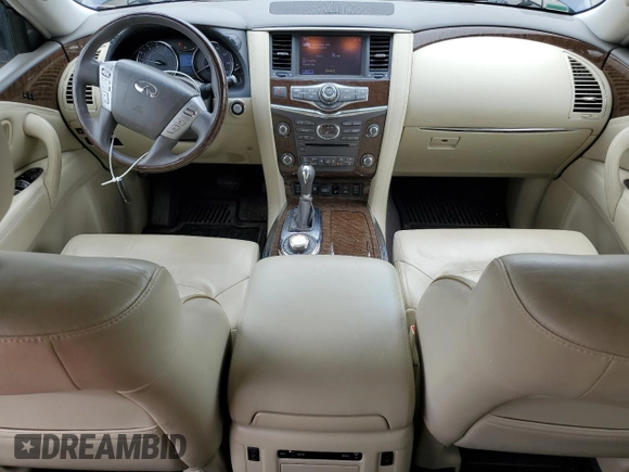 2017 Infiniti QX80 Signature Edition с VIN JN8AZ2NE4H9159240, выставлен на аукционе Copart как лот 60684595 с пробегом 220 831 миль миль и Списание • Salvage title. История ставок и продаж доступна на DreamBid. Изображение 8.