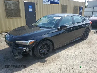 2024 Honda Civic Sport with VIN 2HGFE2F51RH593081, listed as a Copart auction lot 61823915 with 28,477 mi miles and Clean title. Bid and sale history available at DreamBid. Image 1.