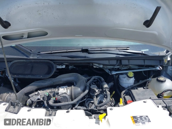 2023 Ford Transit Cargo with VIN 1FTBR1C80PKA43077, listed as a IAAI auction lot 40182475 with 15,656 mi miles and . Bid and sale history available at DreamBid. Image 10.