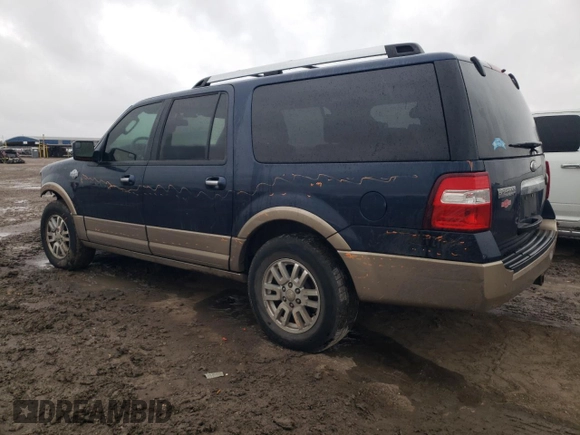 2014 Ford Expedition Max XLT with VIN 1FMJK1H5XEEF14710, listed as a Copart auction lot 46679775 with 152,301 mi miles and Salvage title. Bid and sale history available at DreamBid. Image 2.