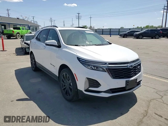 2022 Chevrolet Equinox RS with VIN 3GNAXWEV5NS113344, listed as a Copart auction lot 54117825 with 37,261 mi miles and Salvage title. Bid and sale history available at DreamBid. Image 14.