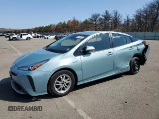 2019 Toyota Prius L Eco with VIN JTDKARFU6K3071287, listed as a Copart auction lot 53975475 with 160,234 mi miles and Salvage title. Bid and sale history available at DreamBid. Image 1.