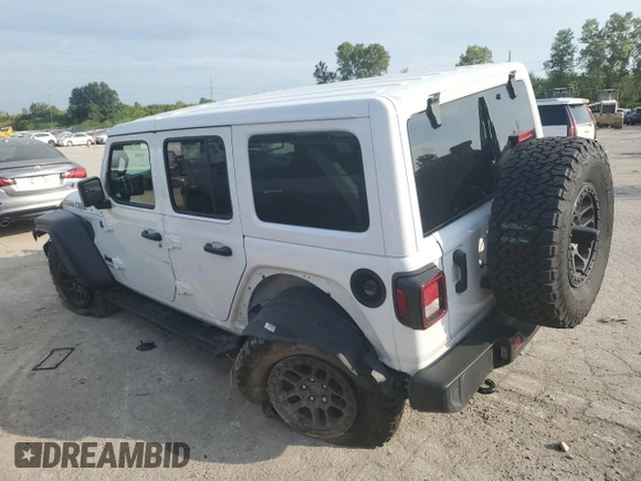 2022 Jeep Wrangler Unlimited Sport with VIN 1C4HJXDG1NW247614, listed as a Copart auction lot 70441794 with 35,854 mi miles and Salvage Title. Bid and sale history available at DreamBid. Image 2.