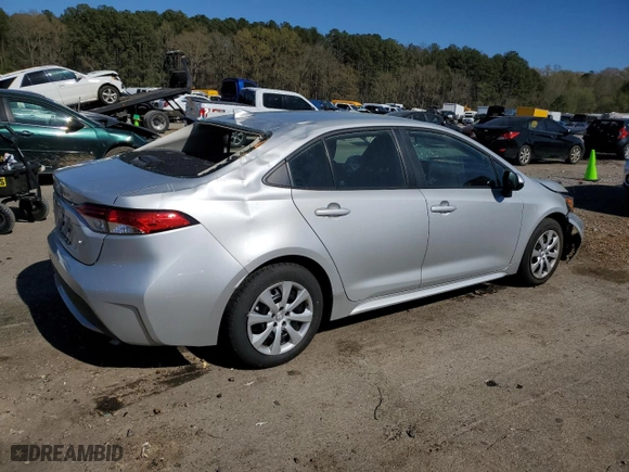 2022 Toyota Corolla LE with VIN 5YFEPMAE4NP374045, listed as a Copart auction lot 50021875 with 107,956 mi miles and Salvage Title. Bid and sale history available at carsss.com. Image 3.