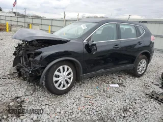 2016 Nissan Rogue S with VIN KNMAT2MT1GP650422, listed as a Copart auction lot 43955975 with 186,620 mi miles and Salvage Title. Bid and sale history available at carsss.com. Image 1.
