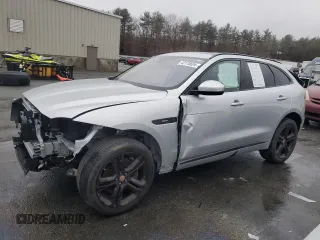 2019 Jaguar F-Pace 30t R-Sport with VIN SADCL2GX6KA366646, listed as a Copart auction lot 43170694 with 43,098 mi miles and . Bid and sale history available at DreamBid. Image 1.
