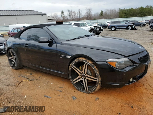 2007 BMW 6 Series 650i z VIN WBAEK13517CN72486, wystawiony jako Copart lot #47952395 z przebiegiem Nie podano mil oraz Szkoda całkowita • Salvage title. Historia ofert i sprzedaży dostępna na DreamBid. Obrazek 4.