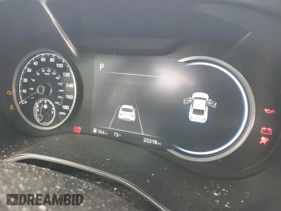 2024 Genesis G70 2.5T with VIN KMTG34SCXRU141623, listed as a Copart auction lot 55944715 with 25,318 mi miles and Salvage title. Bid and sale history available at DreamBid. Image 9.