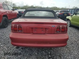 1998 Ford Mustang with VIN 1FAFP4442WF200058, listed as a Copart auction lot 51623085 with 89,013 mi miles and Salvage Title. Bid and sale history available at carsss.com. Image 6.