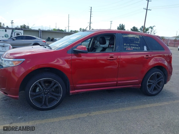 2014 Ford Edge Sport with VIN 2FMDK3AK4EBB00827, listed as a IAAI auction lot 41960737 with 114,808 mi miles. Bid and sale history available at carsss.com. Image 14.