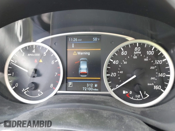 2019 Nissan Sentra S with VIN 3N1AB7AP6KY432493, listed as a IAAI auction lot 41892026 with 72,100 mi miles. Bid and sale history available at carsss.com. Image 7.