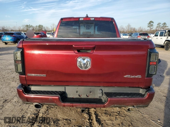 2022 Ram 1500 Big Horn with VIN 1C6SRFFM8NN281204, listed as a Copart auction lot 53854405 with 21,153 mi miles and Non Repairable. Bid and sale history available at carsss.com. Image 6.