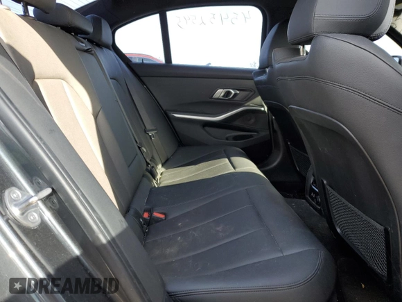 2020 BMW 3 Series M340i xDrive with VIN WBA5U9C02LFH17348, listed as a Copart auction lot 45452545 with 56,869 mi miles and Salvage Title. Bid and sale history available at DreamBid. Image 10.