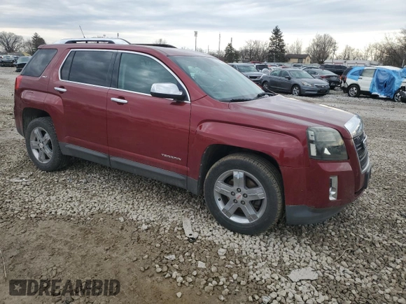 2012 GMC Terrain SLT-2 with VIN 2GKFLWE55C6316986, listed as a Copart auction lot 46814535 with 205,832 mi miles and Salvage Title. Bid and sale history available at DreamBid. Image 4.