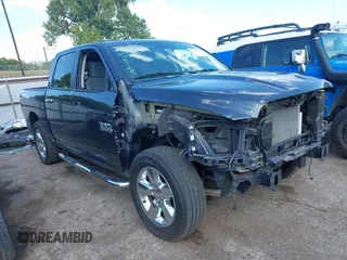 2015 Ram 1500 Big Horn with VIN 1C6RR7LG4FS733722, listed as a IAAI auction lot 40346166 with 23,417 mi miles. Bid and sale history available at carsss.com. Image 1.