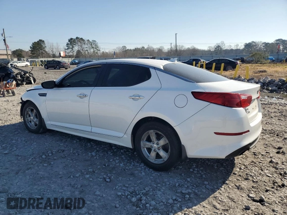 2015 Kia Optima LX with VIN KNAGM4A77F5540430, listed as a Copart auction lot 48704455 with 224,491 mi miles and Salvage Title. Bid and sale history available at carsss.com. Image 2.