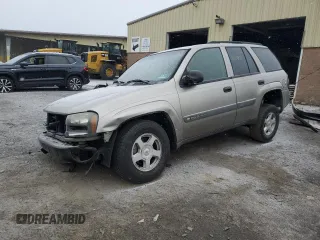 2003 Chevrolet TrailBlazer LTZ with VIN 1GNDT13S132150887, listed as a Copart auction lot 88429855 with 209,860 mi miles and Salvage Title. Bid and sale history available at DreamBid. Image 1.