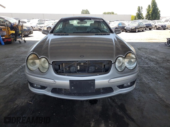 2004 Mercedes-Benz SL 55/63 AMG with VIN WDBSK74F34F069986, listed as a Copart auction lot 62037125 with Not provided miles and Clean title. Bid and sale history available at DreamBid. Image 5.