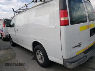 2014 Chevrolet Express Cargo Van with VIN 1GCWGFCB0E1133140, listed as a Copart auction lot 45433475 with 63,580 mi miles and Clean Title. Bid and sale history available at carsss.com. Image 2.