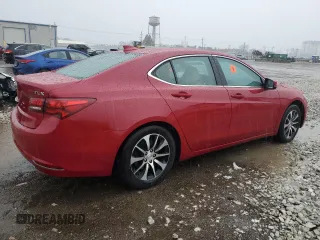 2017 Acura TLX with VIN 19UUB1F3XHA003742, listed as a Copart auction lot 47879745 with 0 mi miles and Salvage Title. Bid and sale history available at carsss.com. Image 3.