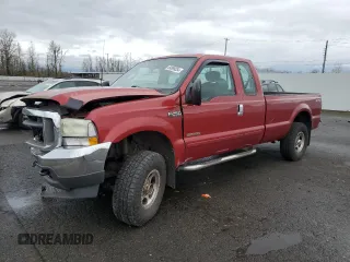 2003 Ford Super Duty F-250 XL with VIN 1FTNX21P23EB54483, listed as a Copart auction lot 84899354 with 0 mi miles and Salvage Title. Bid and sale history available at carsss.com. Image 1.