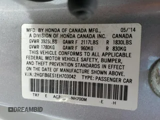 2014 Honda Civic Si z VIN 2HGFB6E51EH703042, wystawiony jako Copart lot #53971485 z przebiegiem 193 207 mil mil oraz Szkoda całkowita • Salvage title. Historia ofert i sprzedaży dostępna na DreamBid. Obrazek 12.