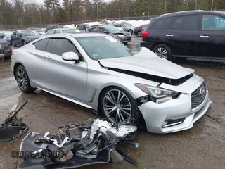 2018 Infiniti Q60 3.0t LUXE with VIN JN1EV7EL4JM391184, listed as a IAAI auction lot 41688193 with 123,925 mi miles. Bid and sale history available at carsss.com. Image 1.