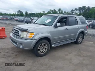 2003 Toyota Sequoia SR5 with VIN 5TDBT44A93S170594, listed as a IAAI auction lot 42251396 with 218,620 mi miles and . Bid and sale history available at DreamBid. Image 2.