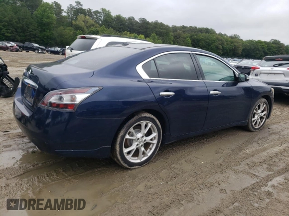 2012 Nissan Maxima SV with VIN 1N4AA5AP1CC866390, listed as a Copart auction lot 58710935 with 156,107 mi miles and Salvage title. Bid and sale history available at DreamBid. Image 3.