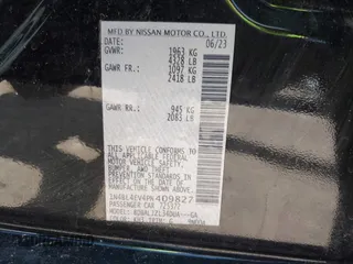 2023 Nissan Altima SL with VIN 1N4BL4EV4PN409827, listed as a IAAI auction lot 41660359 with 27,364 mi miles and . Bid and sale history available at DreamBid. Image 9.