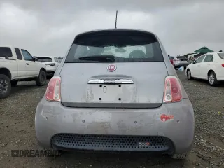 2017 FIAT 500e with VIN 3C3CFFGE7HT525317, listed as a Copart auction lot 48951485 with 0 mi miles and Salvage Title. Bid and sale history available at carsss.com. Image 6.