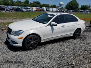 2014 Mercedes-Benz C 250 Sport with VIN WDDGF4HB1EG254153, listed as a Copart auction lot 62057195 with 94,752 mi miles and Salvage title. Bid and sale history available at DreamBid. Image 1.