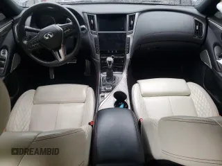 2020 Infiniti Q50 Red Sport 400 with VIN JN1FV7AR0LM660251, listed as a Copart auction lot 72771624 with 39,974 mi miles and Salvage Title. Bid and sale history available at carsss.com. Image 8.