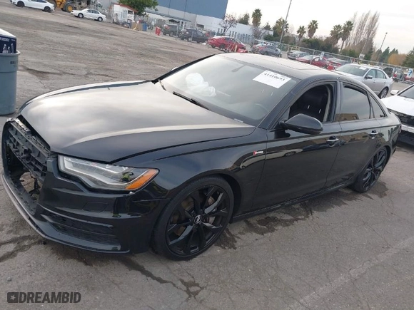 2012 Audi A6 3.0T Prestige with VIN WAUHGAFC2CN175036, listed as a IAAI auction lot 41410693 with 163,897 mi miles. Bid and sale history available at carsss.com. Image 2.
