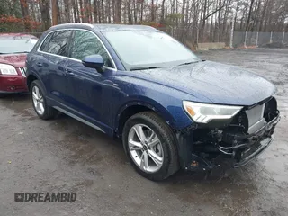 2024 Audi Q3 S line Premium with VIN WA1DECF31R1114404, listed as a IAAI auction lot 41447910 with 6,351 mi miles. Bid and sale history available at carsss.com. Image 1.